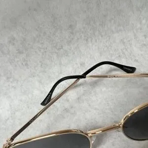 Quay x Love Island Big Time Round Sunglasses Gold Smoke Polarized Lightweight BIG TIME Women main image 4